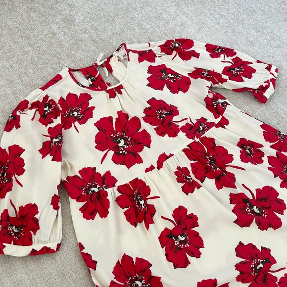 ba&sh Katia Boho Resort Floral Mini Dress M - Picture 3 of 10